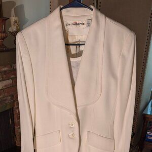 90's Liz Claiborne 3 piece suit - White & Sequins
